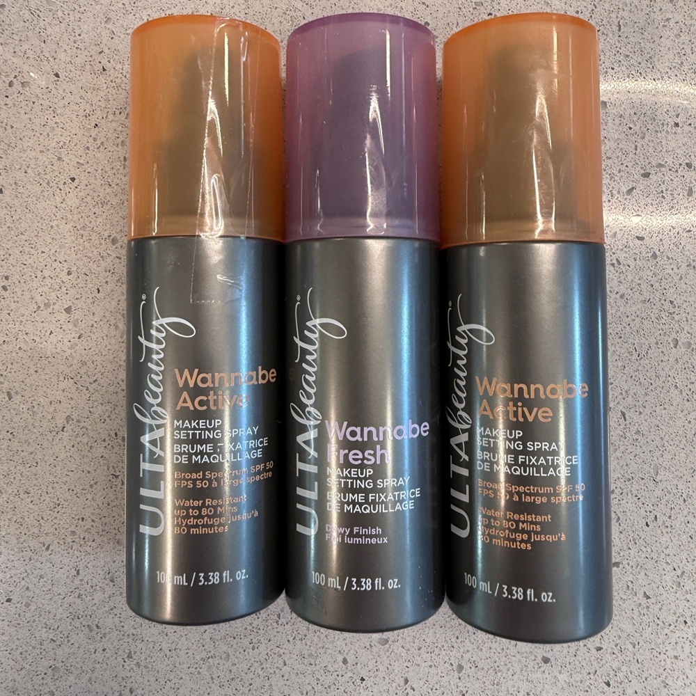 Ulta Beauty Makeup Setting Spray Trio - wannabe active and fresh